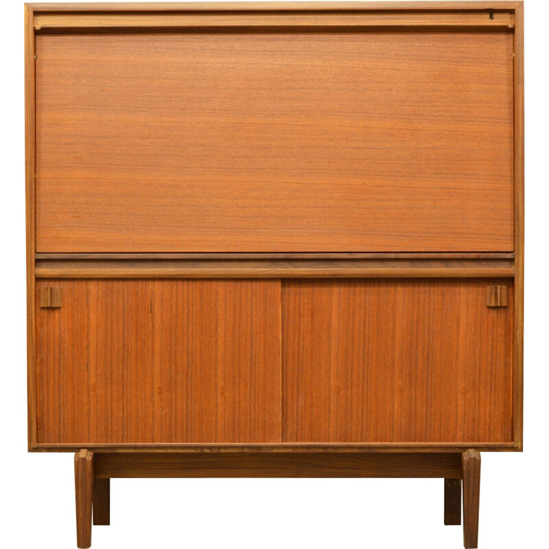 Mid-Century solid teak secretary desk - 1960s