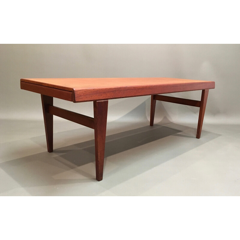 Teak coffee table in Scandinavian design - 1950s