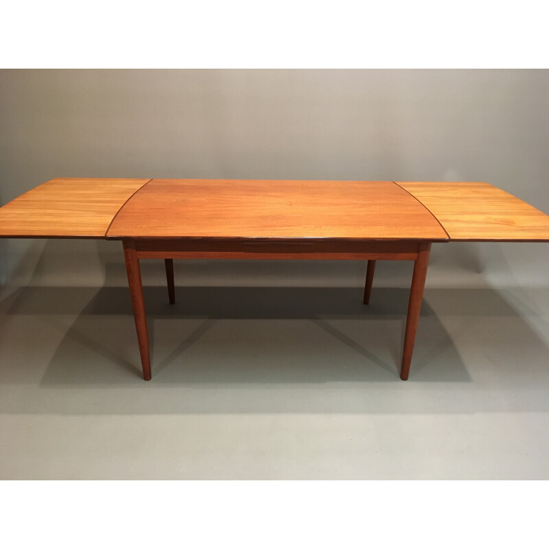 Table haute scandinave avec rallonges - 1950