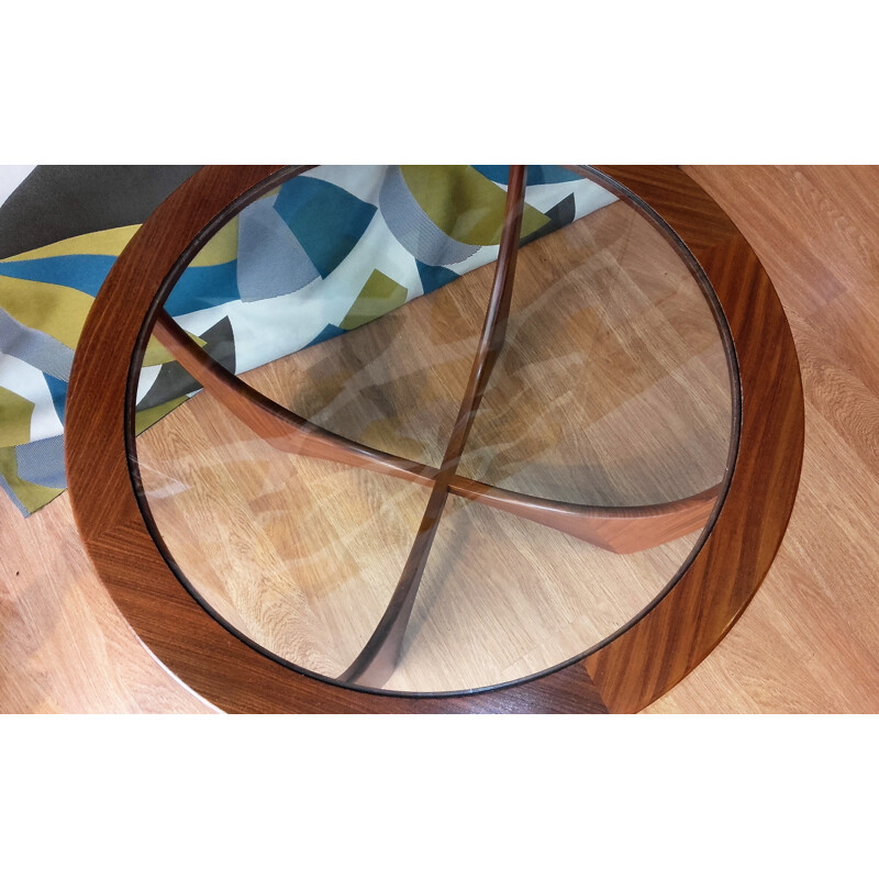 Round solid teak Astro coffee table by V. Wilkins for G-PLAN - 1960s
