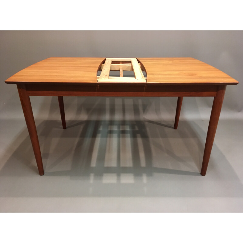 Scandinavian dining table with extensions - 1950s