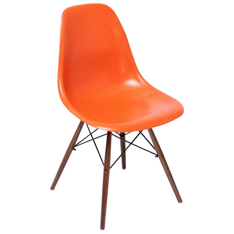 Orange "DSW" chair, Charles & Ray EAMES - 1950s