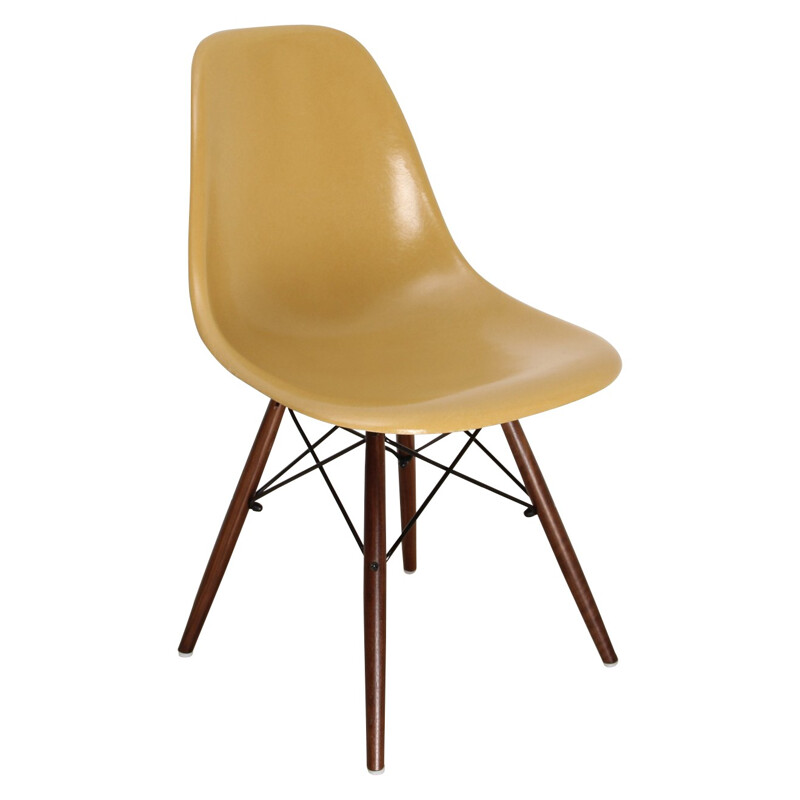 Ochre "DSW" chair, Charles & Ray EAMES - 1950s