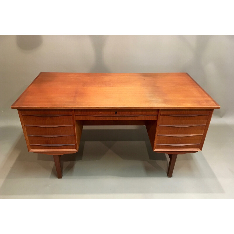 Teak modular desk "Scandinavian design".