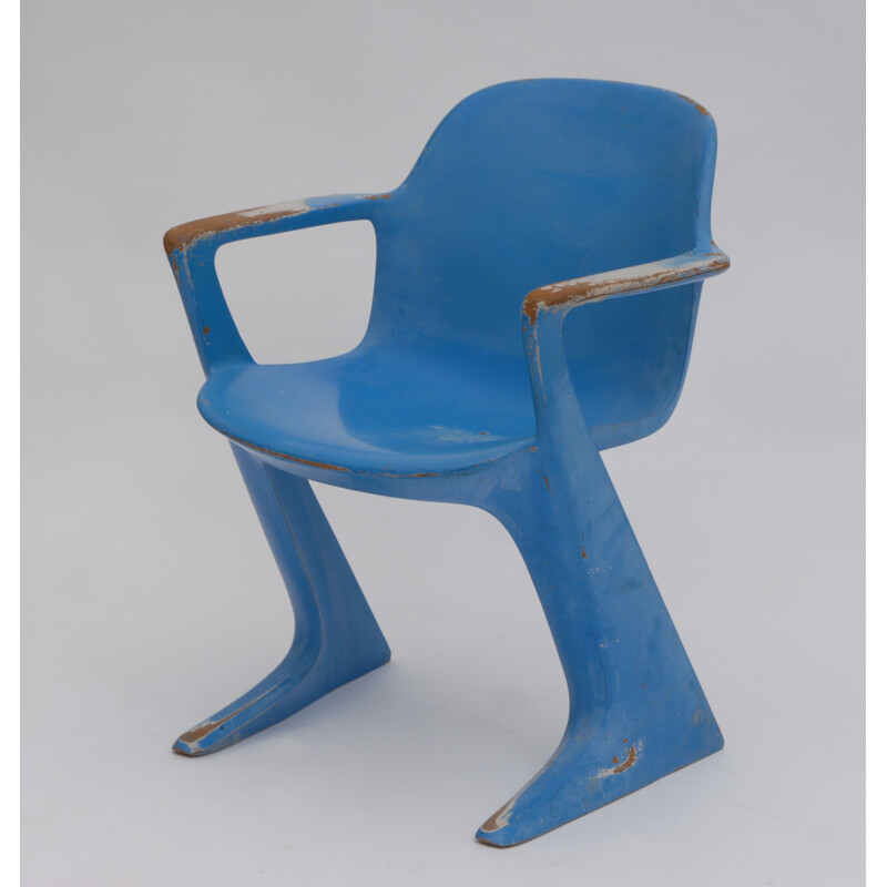 Kangaroo blue armchair by Ernst Moeckl for Horn - 1960s