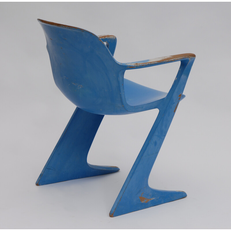 Kangaroo blue armchair by Ernst Moeckl for Horn - 1960s