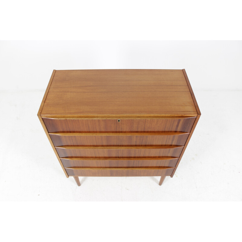 Vintage Danish teak chest of drawers - 1960s.