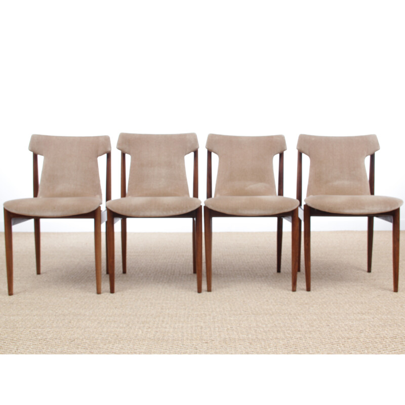 Set of 4 Rio rosewood chairs IK model - 1960s