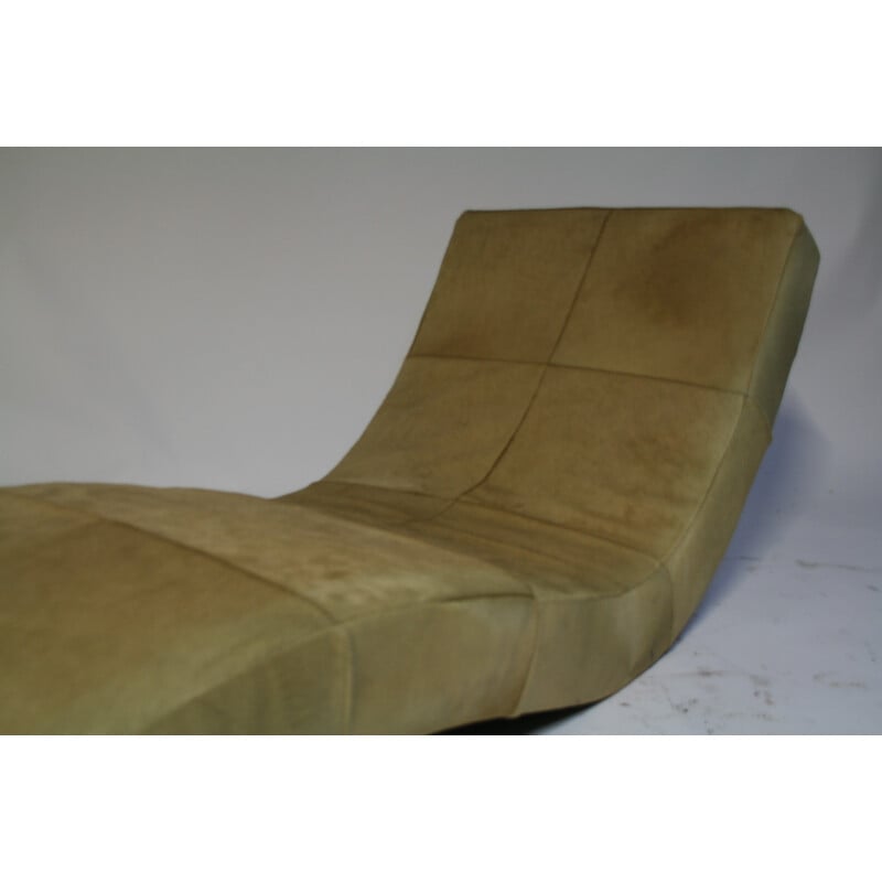 Deckchair in leather, Paola LENTI - 1980s