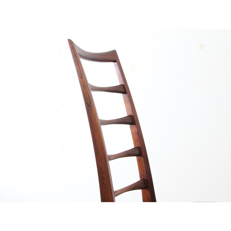 Set of 4 scandinavian Rio rosewood chairs Lis Model by Niels Koefoed - 1950s 