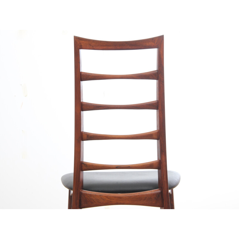 Set of 4 scandinavian Rio rosewood chairs Lis Model by Niels Koefoed - 1950s 