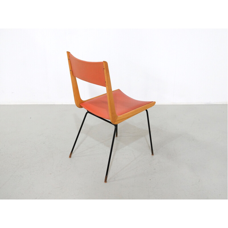 Set of 4 Boomerang chairs by Carlo Ratti, Italy - 1950s