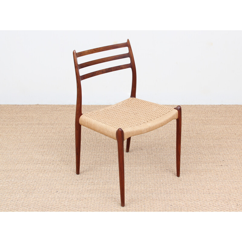 Suite de 4 chaises scandinaves modèle 78 de Niels Otto Møller - 1950