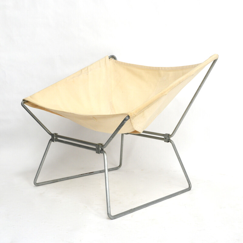 Pierre Paulin 1st Edition AP14 Butterfly Chair by Pierre Paulin - 1950s  