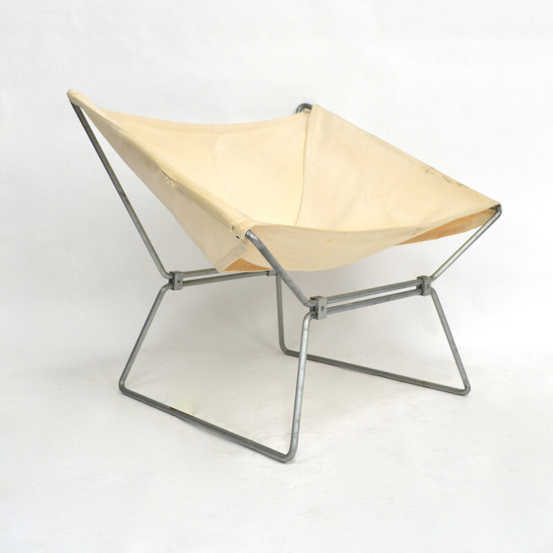 Pierre Paulin 1st Edition AP14 Butterfly Chair by Pierre Paulin - 1950s  