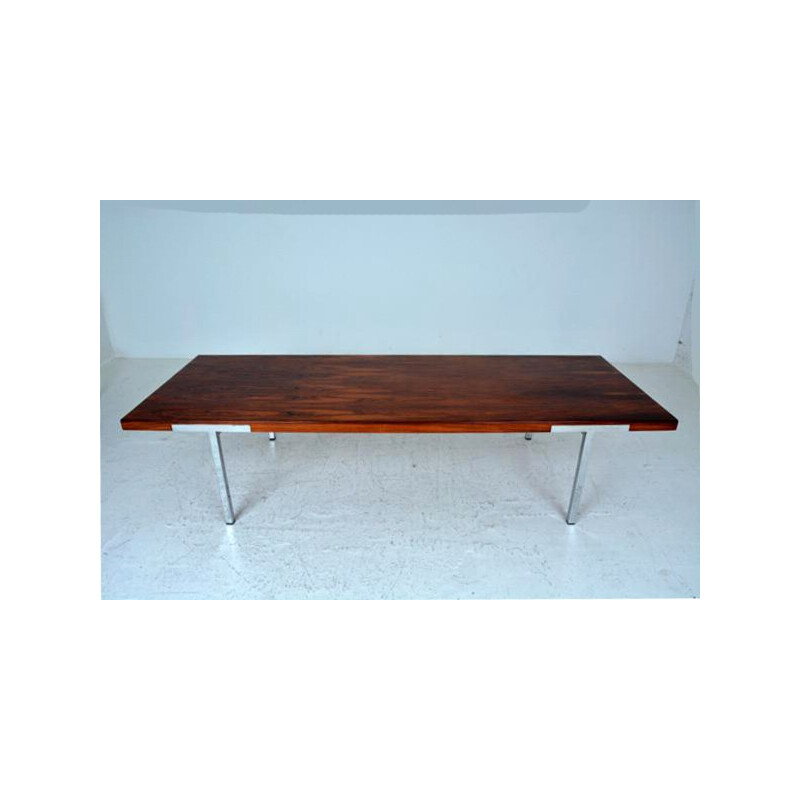 Mahogany coffee table by Antoine Philippon and Jacqueline Lecoq - 1960s