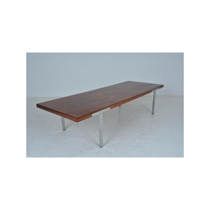 Mahogany coffee table by Antoine Philippon and Jacqueline Lecoq - 1960s