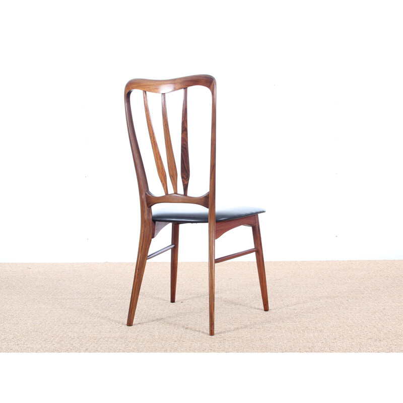 Set of 4 Ingrid Rio rosewood chairs by Niels Koefoed - 1960s