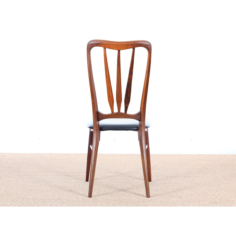 Set of 4 Ingrid Rio rosewood chairs by Niels Koefoed - 1960s