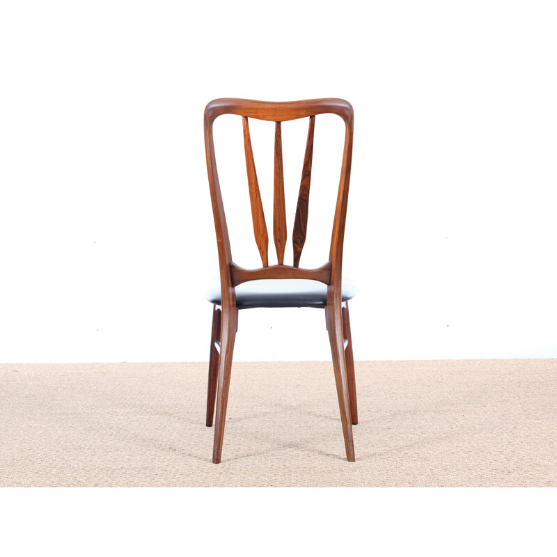 Set of 4 Ingrid Rio rosewood chairs by Niels Koefoed - 1960s