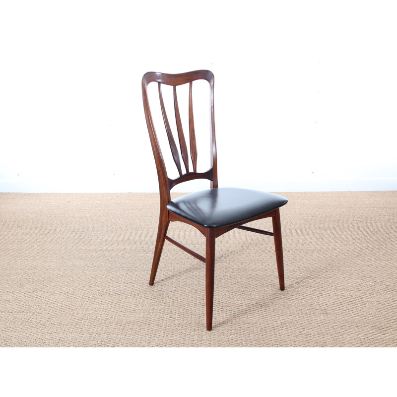 Set of 4 Ingrid Rio rosewood chairs by Niels Koefoed - 1960s