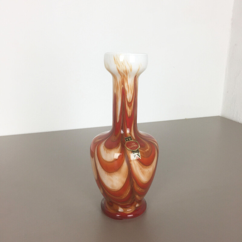Vase murano d'Opaline de Florence, Italie - 1970