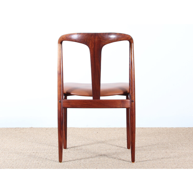 Set of 8 Julia Scandinavian rosewood chairs by J. Andersen - 1960s