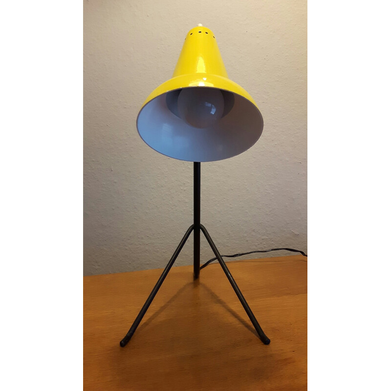 Lampe vintage jaune - 1950