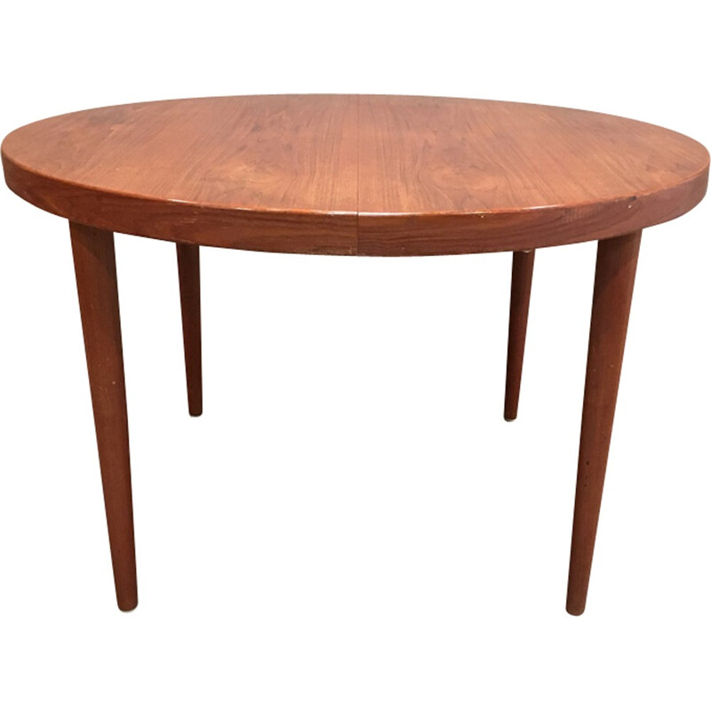 Vintage scandinavian round dining table - 1950s