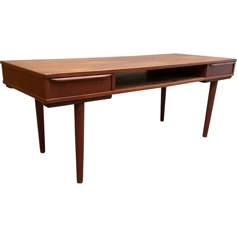 Vintage scandinavian teak coffee table - 1950s