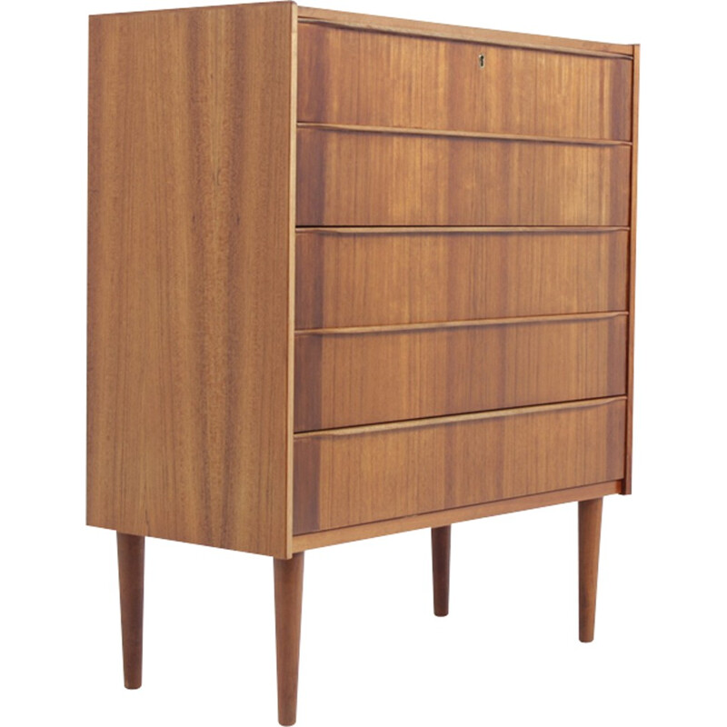 Vintage Danish teak chest of drawers - 1960s.