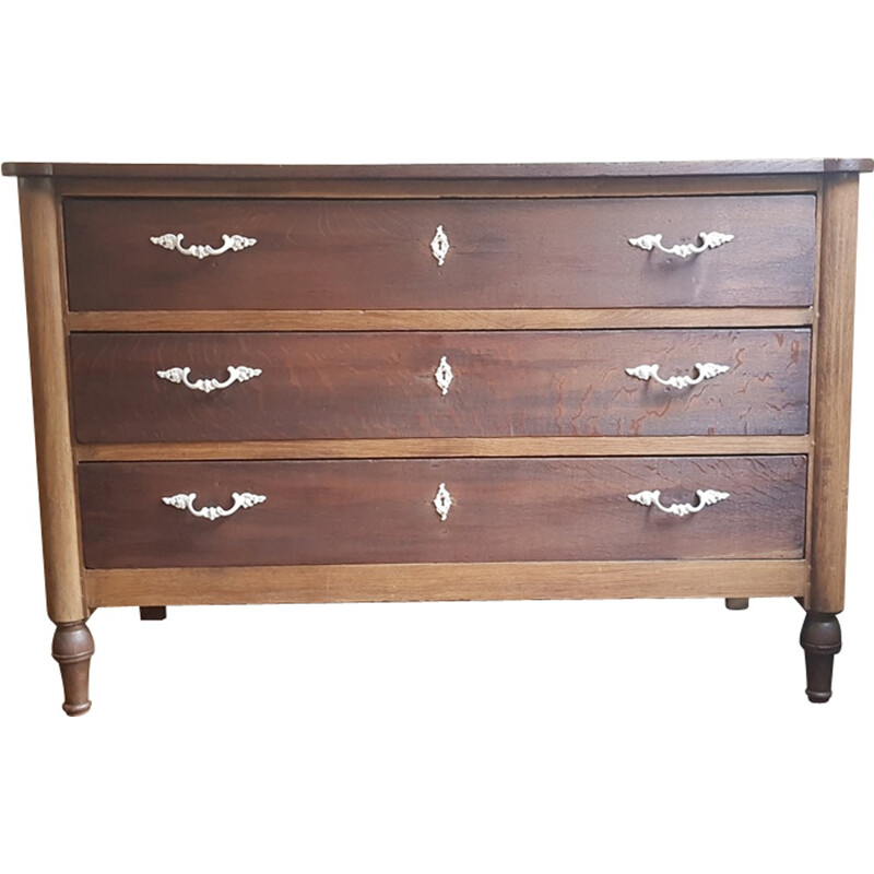 An old chest of drawers with 3 drawers - 1930s