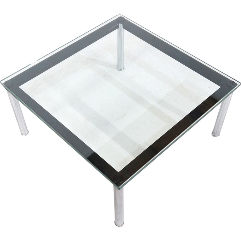glass coffee table LC10 by Le Corbusier for Cassina - 1930