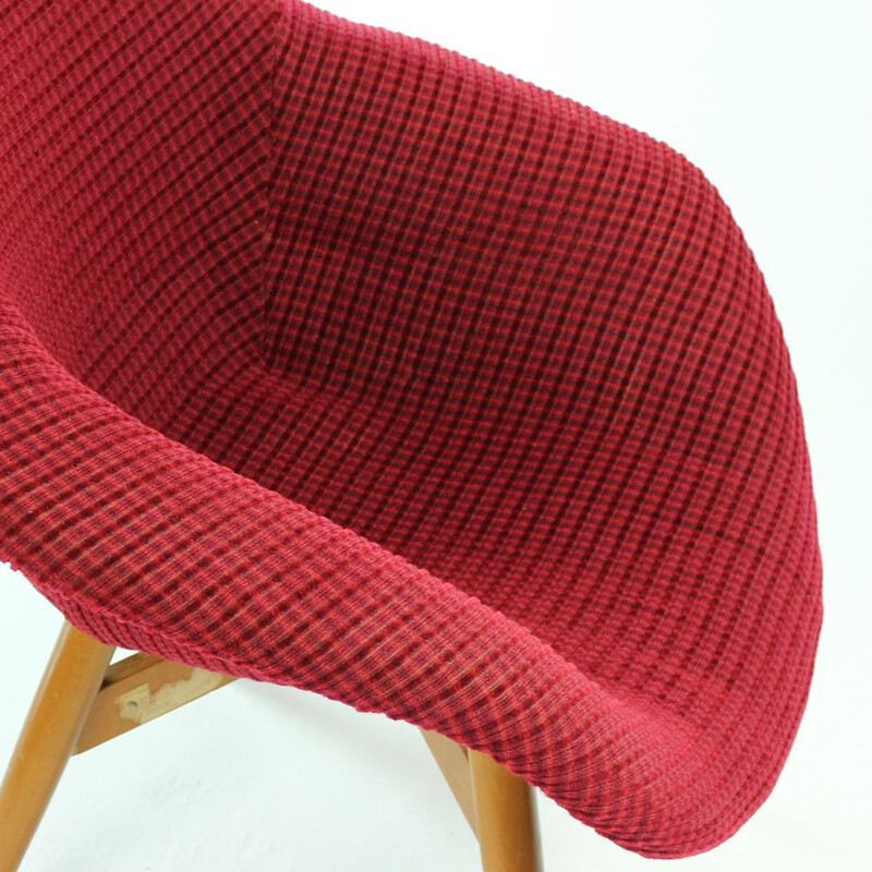 Shell Red Armchair by Frantisek Jirak - 1960s