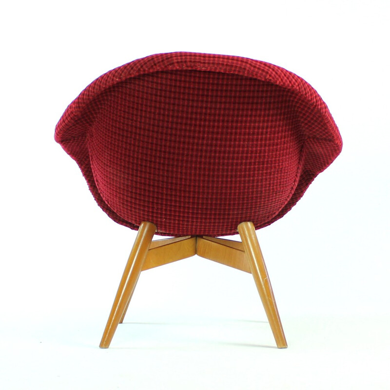 Shell Red Armchair by Frantisek Jirak - 1960s