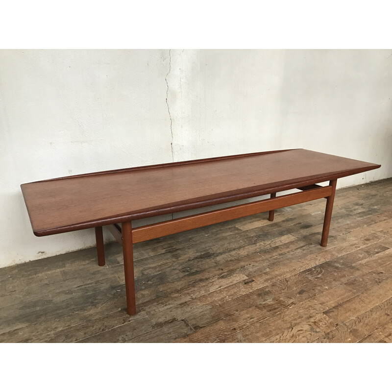 Scandinavian teak coffee table by Grete Jalk for Glostrup - 1960s