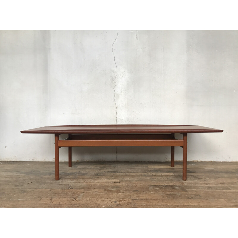 Scandinavian teak coffee table by Grete Jalk for Glostrup - 1960s