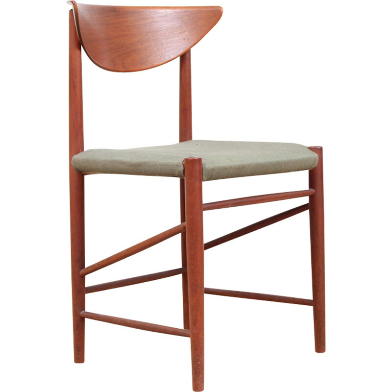 Set of 4 teak chairs model 316 by Peter Hvidt and Orla Molgard Nielsen - 1950s