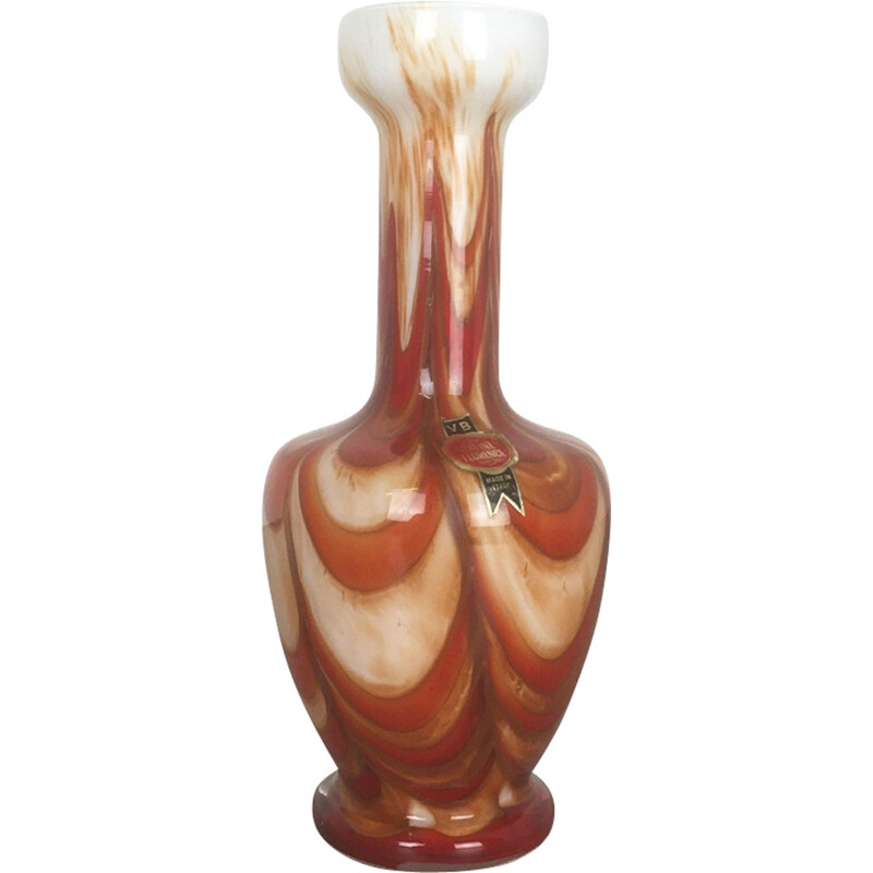 Vase murano d'Opaline de Florence, Italie - 1970