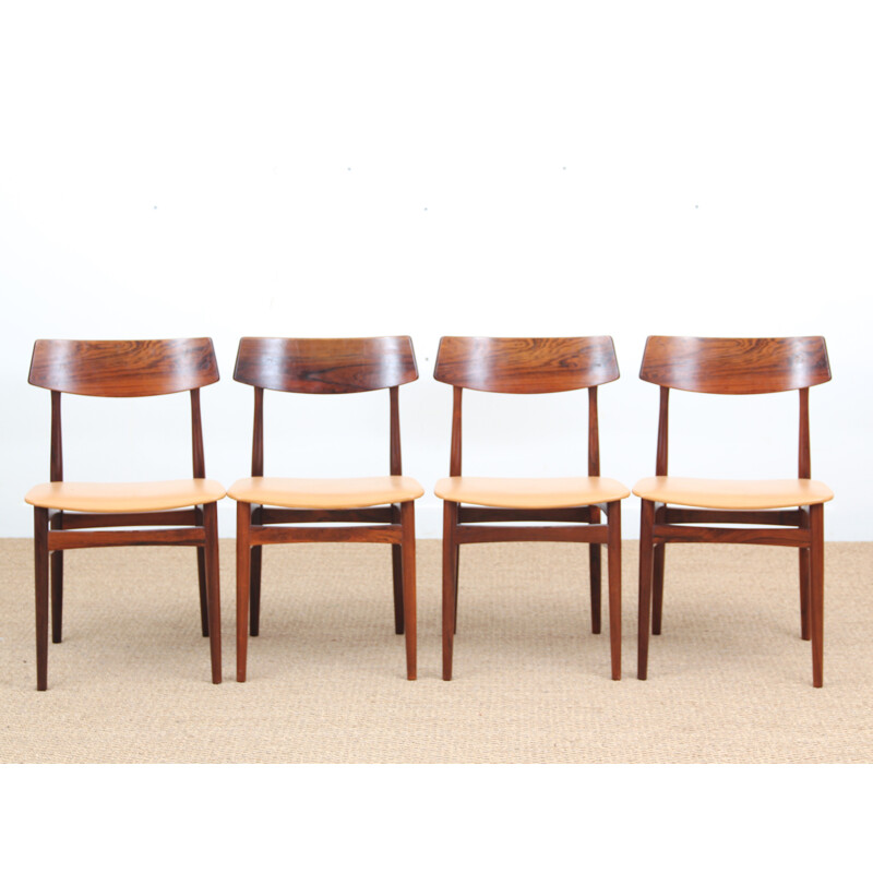 Set of 4 vintage Rio Rosewood chairs - 1960s