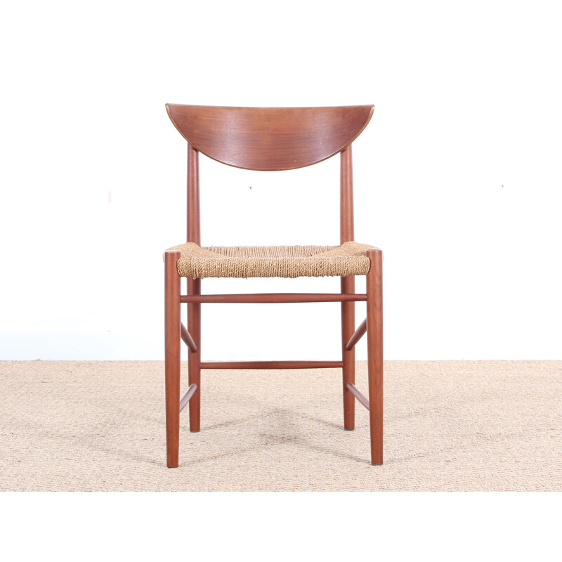 Set of 6 Scandinavian Chairs Model 316 by Peter Hvidt & Orla Molgaard Nielsen for Soborg Mobelfabrik - 1950s