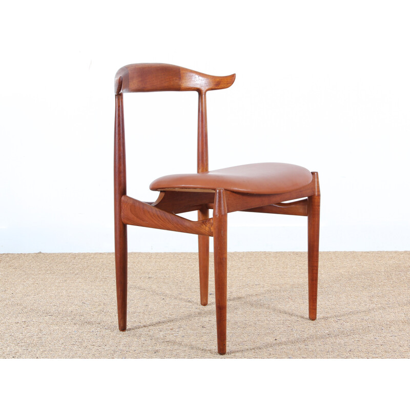 Vintage Danish Teak Chair by Knud Faerch for Slagelse Møbelvaerk - 1960s