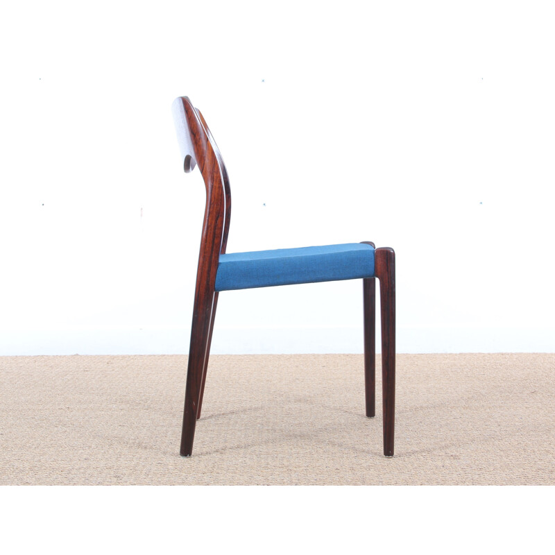 Suite of 4 Rio rosewood Model 71 chairs by Niels O. Moller - 1950s
