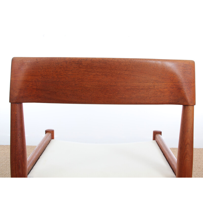 Suite of 6 teak PJ 3-2 model chair by Grete Jalk - 1960s