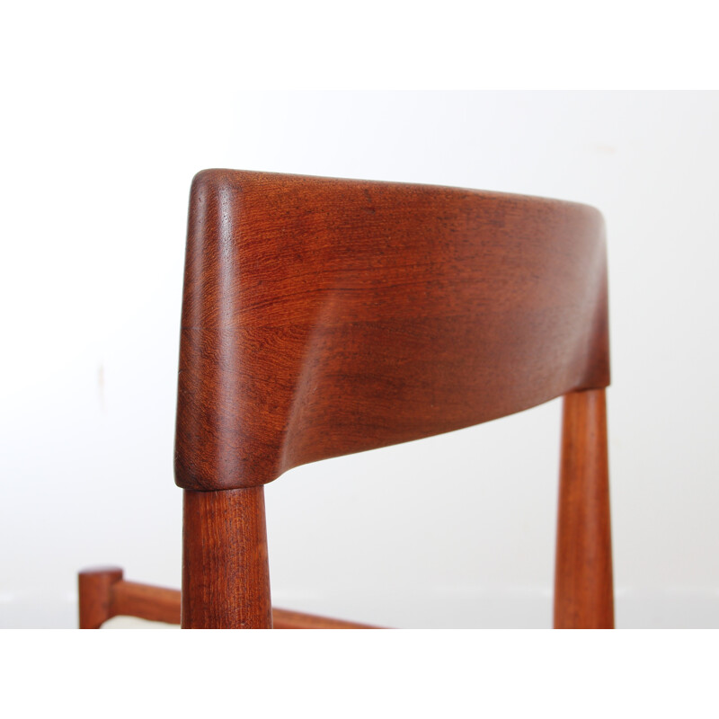 Suite of 6 teak PJ 3-2 model chair by Grete Jalk - 1960s