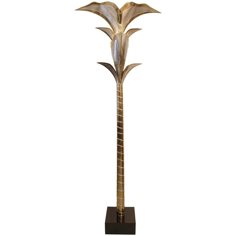 Lotus Palm tree lamp by Henri Fernandez - 1970s