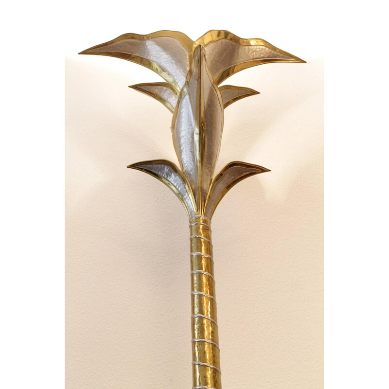 Lotus Palm tree lamp by Henri Fernandez - 1970s