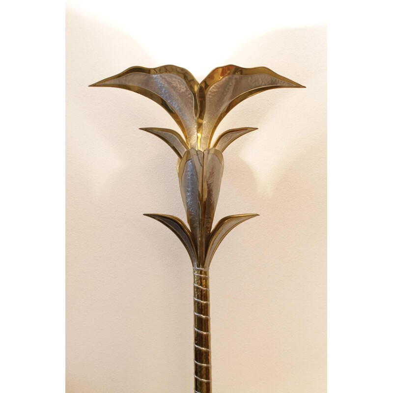 Lotus Palm tree lamp by Henri Fernandez - 1970s