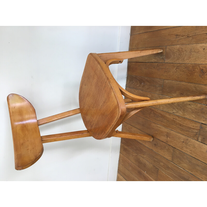Set of 4 bistrot vintage chairs - 1950s