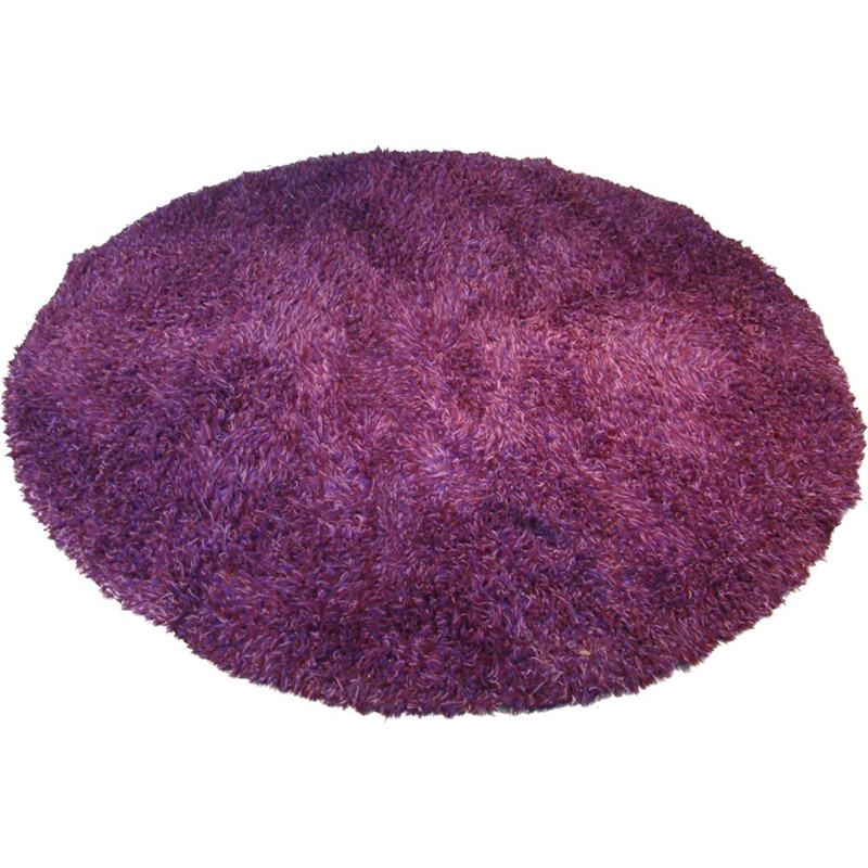 Pop Carpet in purple wool - 1970s